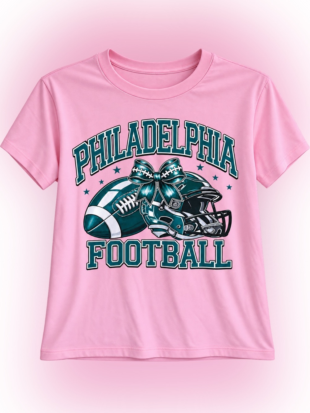 Philadelphia Football Pink Graphic Tee for Kids